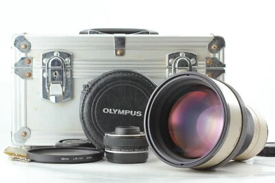 CLA'd [ NEAR MINT ] Olympus OM System ZUIKO AUTO-T 180mm F2 + Telecon 1.4x Japan - Image 1 of 4
