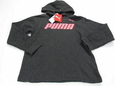 Niñas Jóvenes Puma Rosa Logo Sudadera con Capucha Ébano Brezo Grande Nuevo con Etiquetas Foto 1 de 4