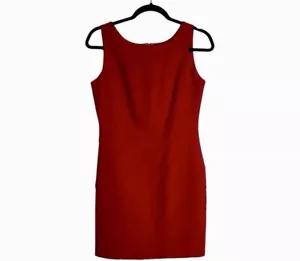 Ann Tjian for Kenar rotes ärmelloses Cocktailkleid Reißverschluss hinten gefüttert Gr. 8P LESEN - Bild 1 von 14