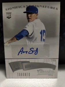 2014 Panini Classics Aaron Sanchez Significant Signatures Rookie Card RC 253/299 - Picture 1 of 2