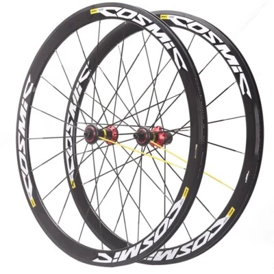 700c 30/40/50mm Depth V/Disc Brake Road Bicycle Aluminum Alloy Wheelset 20 24H - Image 1 of 4