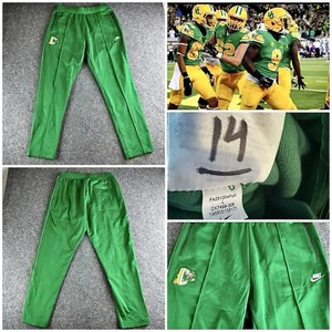 Nike Oregon Ducks Football Team Issued Throwback Sweatpants Green L #14 Used - Picture 1 of 1