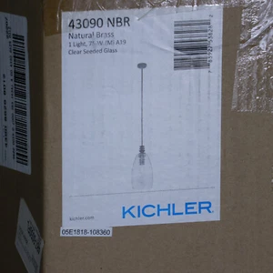 Kichler Lighting 43090NBR Lakum Pendant Natural Brass - Picture 1 of 2