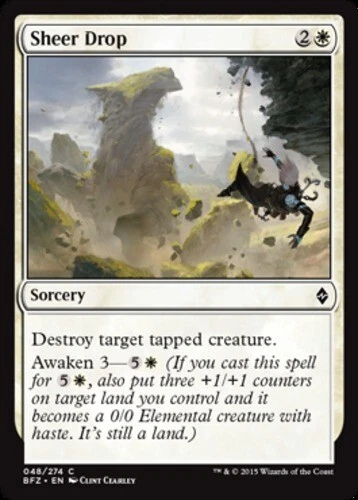 x1 Sheer Drop - Battle for Zendikar - NM - MTG - Image 1 of 1