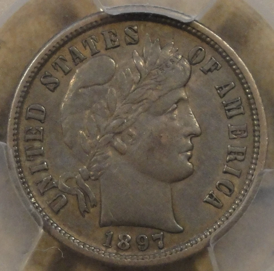 1897-S Barber Dime 10c PCGS Certified XF45 CAC - Image 1 of 4