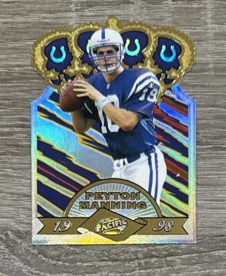 PEYTON MANNING 1998 Pacific Crown Royale Die Cut ROOKIE #14 - Image 1 of 2