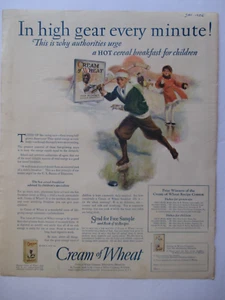 Pubblicità rivista vintage 1926 CREMA DI GRANO "HOCKEY SU GHIACCIO E PATTINATORI" - Foto 1 di 2