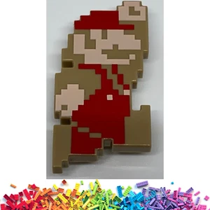 ☀️ New LEGO™ - Mario Pixelated Minifigure From 71374 - Picture 1 of 1