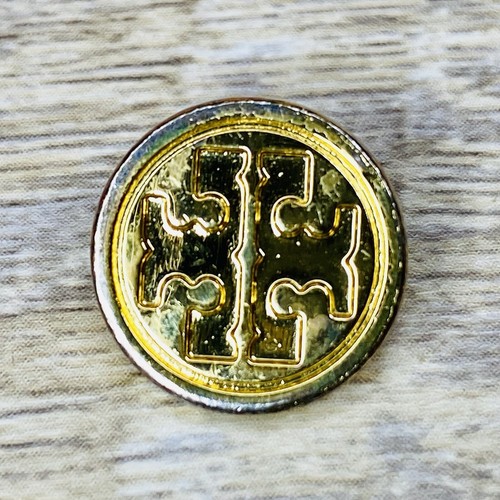 1 pulsante di ricambio stile gambo color oro Tory Burch GUC 5 pollici