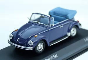 VW Käfer 1302 Cabriolet Bj. 1970-1972, Blu Zaffiro, Minichamps-Modell Im M.1 : - Foto 1 di 7