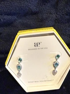 Ring Bomb Party The Thrill Of The Day Lime Ombre Crystal Earrings rbp5891 - Picture 1 of 2