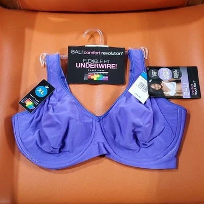 Sutiã Bali Comfort Revelution ajuste flexível tamanho XL simplesmente roxo 1125 - Imagem 1 de 4