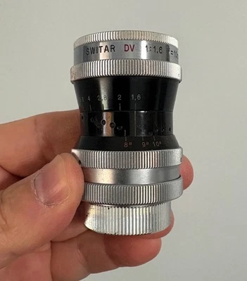 Kern-Paillard Switar H16 RX 10mm F1.6 Super-16 C-Mount Lens for Bolex H16 Reflex - Image 1 of 4