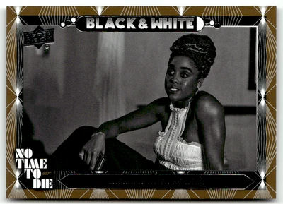 Upper Deck 2025 James Bond 007 No. BW-10 Lashana Lynch as Nomi Black & White