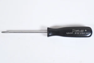 Vtg Snap-On Underline Logo SSDP319 Black Handle No 1 Phillips Screwdriver EUC - Bild 1 von 8
