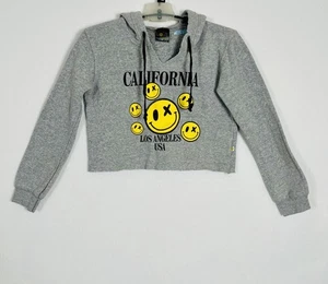Love Junkie Girl's Grey Hoodie Sweatshirt Long Sleeve Size Large Smiley - Picture 1 of 6