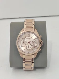 Fossil BQ3036 Roségold Zifferblatt Roségold Edelstahl Chronograph Damenuhr - Bild 1 von 10