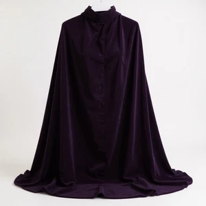 Velvet Cloak Purple Hooded Robe Costume Cosplay Medieval Renaissance Witch - Picture 1 of 9