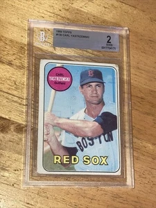 1969 Topps #130 Salón de la fama Carl Yastrzemski BVG 2 Boston Red Sox béisbol de colección - Imagen 1 de 5