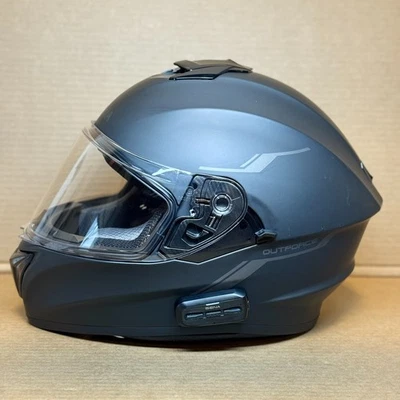 (M) Capacete de motocicleta Sena Outforce preto fosco Bluetooth 🚚💨 - Imagem 1 de 4