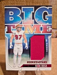 2023 Rookies and Stars Nick Bosa Big Time Materials /399 #BT-NB - Picture 1 of 2