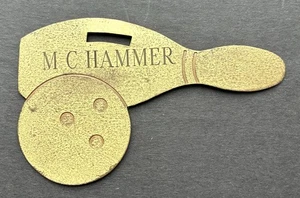 Vintage Bowling Namensschild, Metall, M.C. Hammer - Bild 1 von 2