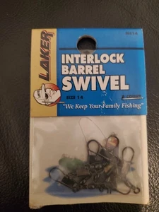 Interlock Barrel Swivel Size 14   8 Ct New in Pack - Picture 1 of 1