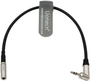 Uonecn Timecode Cable DIN 1.0/2.3 to 3.5mm TRS 90 Degree Time Code Cord for Cano - Picture 1 of 7