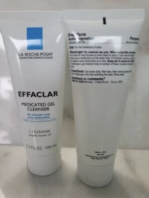 (2 PACK) La Roche Posay EFFACLAR Medicated Gel Cleanser 3.4oz SEALED EXP 05/26 - Image 1 of 3