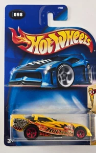 2003 Hot Wheels #98 Crazed Clowns 4/5 SIDE-SPLITTER Yellow w/Red 5 Spoke Wheels - Picture 1 of 6