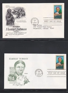 USA 1978 2 FIRST DAY COVERS HERRIET TUBMAN BLACK HERITAGE WITH CACHETS - Picture 1 of 1