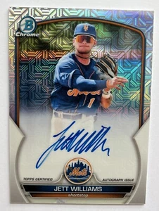 2023 Bowman Chrome Jett Williams Mojo Refractor Auto Mega Box #BMA-JW Mets🔥 - Picture 1 of 2