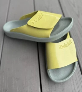 Birkenstock Betula Yellow & Grey Rubber Sandals, Slides, Sz L9 / M7 - Picture 1 of 14