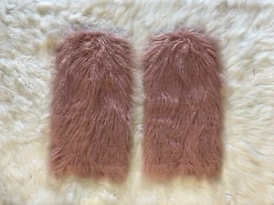 Handcrafted Soft Crinkle Fur Leg Warmers Boot Covers Dancewear Multiple Colors - Picture 1 of 12