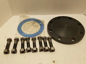 SLIP ON FLANGE 5" 150# RAISED FACE STEEL w 8 Bolts & Nuts 3/4"x 3" & GASKET - Picture 1 of 1