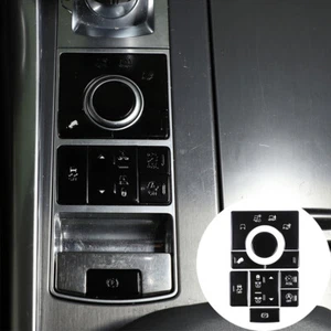 For Land Rover Range Rover Sport 14-16 Terrain Mode Button Trim Alloy Black 9PCS - Picture 1 of 7