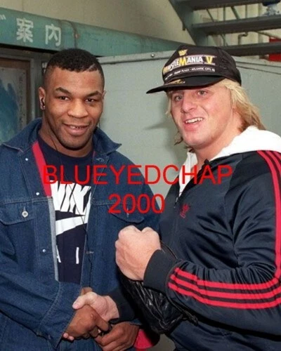 FOTO DE LUCHA LIBRE 8 X 10 DE MIKE TYSON & OWEN HART WWF Foto 1 de 1