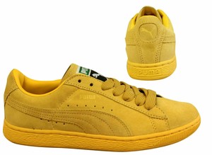 yellow puma trainers