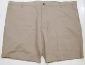 MTailor Beige Flat Front Mens Cotton Spandex Dress Shorts 54" Waist x 9" 1-867 - Picture 1 of 4