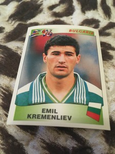 PANINI EURO 1996 ENGLAND FIGURE NR 138 QUASI NEWSSTAND EMIL KREMENLIEV