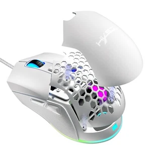 Wired Gaming Mouse, Swap Honeycomb Shell PC Mice 7200 DPI 6 Programmable Buttons - Picture 1 of 7