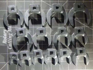 14Pc SAE 3/8 Drive Thin 3 Way Open End CrowFoot Set 11/16" 1 5/8" Dr S-20520 - Picture 1 of 5