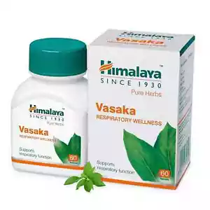 Himalaya Vasaka 60 Tabs | Supporto respiratorio e pulizia polmoni | Spedizione gratuita - Foto 1 di 2