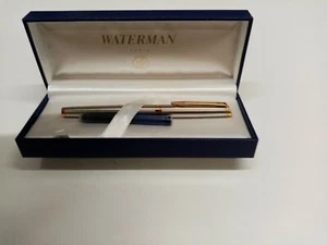waterman penna stilo acciaio con inserti placcati oro - Foto 1 di 2