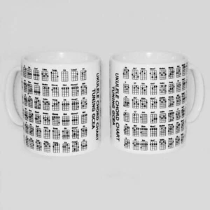 Ukulele Chord Chart Mug Can Personalise Great Music Musician Gift Ukelele Uke - Picture 1 of 3