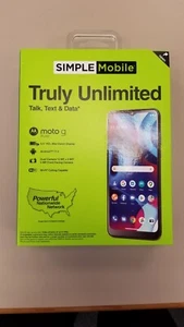 SIMPLE MOBILE (VERIZON) MOTOROLA MOTO G Pure PLUS $50 UNLIMITED PLAN ADDED! - Picture 1 of 2