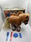 Vintage MY PRETTY PONY 11" 1981 Hasbro Romper Room Brown "My Little Pony”