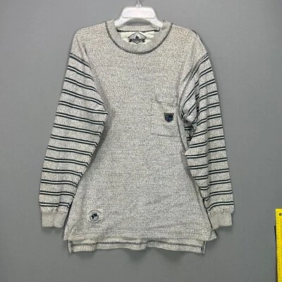 Mens Vintage 90s Rugby Trader Bay Sweatshirt Knit Striped Pullover Size M - Image 1 of 4