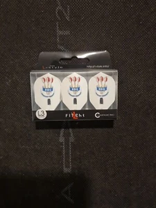 Rare B.D.O British Darts Organisation L Style Darts Flights L3 White - Picture 1 of 2