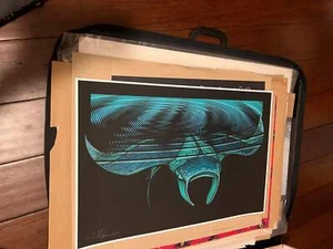 Im Mondschein Brad Klausen signiertes Kunstposter! - Bild 1 von 3